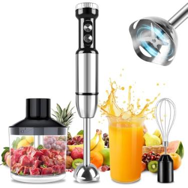 Imagem de Mixer 3 em 1, Mix 3 em 1, Mixer inox de Mão Inox 1000W, 2 Velocidades, 3 Acessórios, Capacidade 500ml, Misturador Multiuso 3 em 1 Portatil (110V)