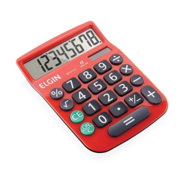 Imagem de Calculadora De Mesa 8 Digitos Mv-4131 Vermelha