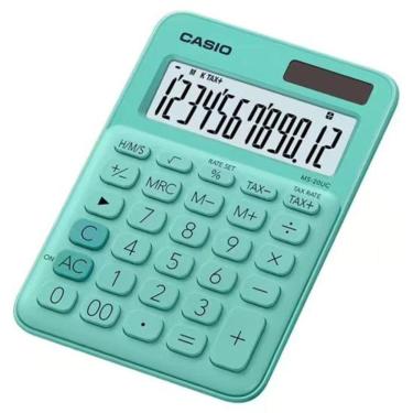 Imagem de Calculadora De Mesa Casio Ms20uc 12 Dígitos Verde
