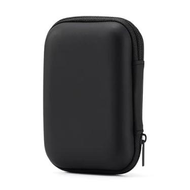 Imagem de Mala de armazenamento rígida, adequada para bolsas de acessórios eletrônicos, bolsas de armazenamento portáteis, pode armazenar cabos de alimentação, carregadores, fones de ouvido