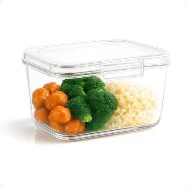 Imagem de Pote Plásticos 1L Com Trava Kit Para Marmita Fitness Microondas e Gela