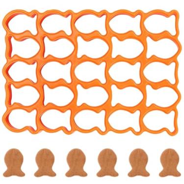 Imagem de Conjunto de cortadores de biscoito Goldfish & Animal – Molde de plástico de 25 cavidades para assar, máquina de lanche infantil, mini cortador de biscoito em forma de peixe para família, festas e