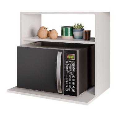 Imagem de Suporte Aéreo Multiuso Para Forno Micro-ondas Luara 60cm Branco - Abmaza
