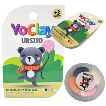 Imagem de Argila Mágica Massinha Modelar Yoclay Pocket Ursinho