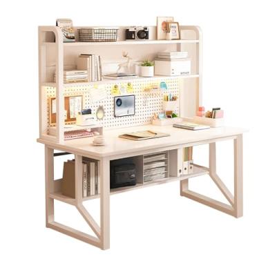 Imagem de Mesa de jogos para computador, mesa para jogos para PC com prateleira aberta mesa de trabalho de escritório para estudantes e trabalhadores mesa para laptop mesa de escritório em casa mesa de