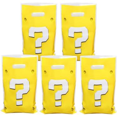 Imagem de 30 peças de sacolas de lembrancinhas de festa de aniversário para Mario, artigos de decoração de festa de aniversário, sacos de doces para ponto de interro