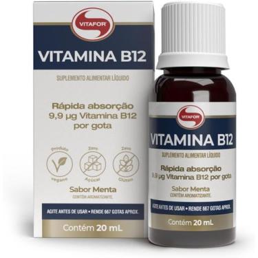 Imagem de Suplemento Alimentar Vitafor Vitamina B12 Sabor Menta 20ml