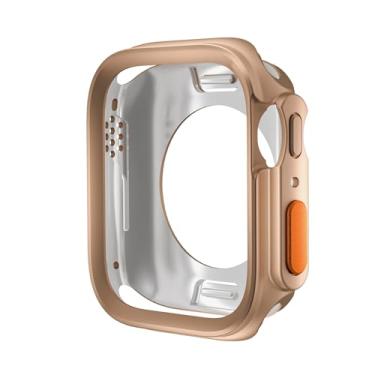Imagem de SAAWEE Mude para Ultra Case for Apple Watch Case 45mm 44mm 41mm 40mm TPU Soft Tampa para Iwatch Series 9 8 7 6 SE 5 4 Upgrade Ultra 2 1 49mm Caixa de relógio(Rose Gold,S10 46MM)