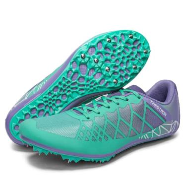 Imagem de Ifrich Tênis de corrida masculino feminino para atletismo Spikes Athletics, Azul, roxo, 3