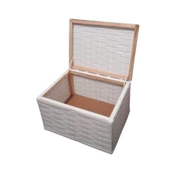 Imagem de BAÙ CESTO CAIXA ORGANIZADORA PARA NATAL SURPRESAS DE FIBRA SINTÉTICA n3 (BRANCO)