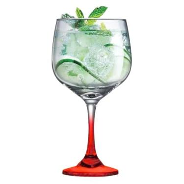 Imagem de Taça de Vidro Vermelha Gin Tônica 705ml Ruvolo