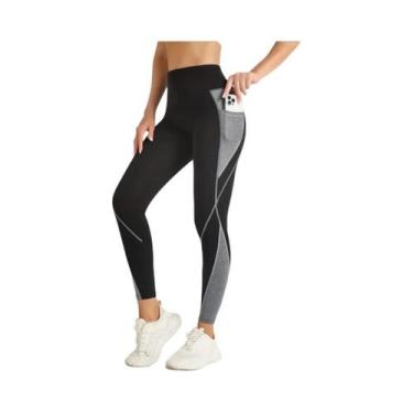 Imagem de Calças De Yoga Com Cintura Alta E Controle De Barriga, Leggings Com Co