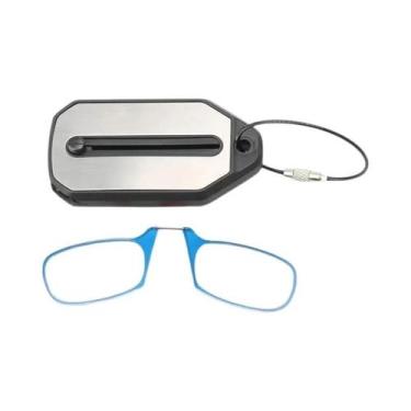 Imagem de Óculos De Leitura Portáteis Ultraleves Com Clipe Nasal E Chaveiro +1.0