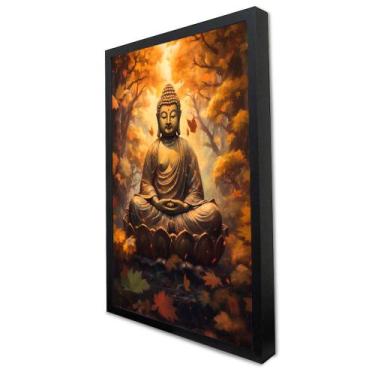 Imagem de Quadro Decorativo Buda o Despertar em Moldura Caixa - TaColado, 20 x 3