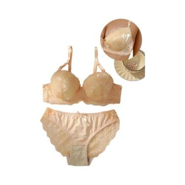 Imagem de Conjunto De Sutiã Sexy Em Renda Para Mulheres, 2 Peças, Lingerie Com E