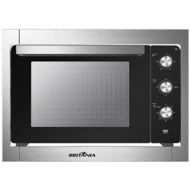 Imagem de Forno Elétrico de Embutir Britânia 47 Litros Limpeza Prática Inox BFE4