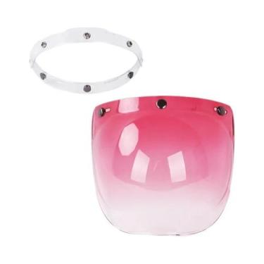 Imagem de Capacete de Motocicleta com Viseira Bolha - Aberto e Dobrável, 12