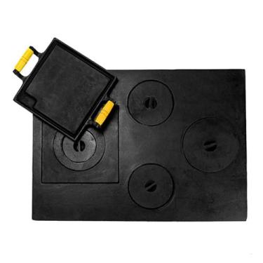 Imagem de Chapa Redução Paraná Multiuso Ferro Fundido 4 Furos 69x49cm - Rig Fund