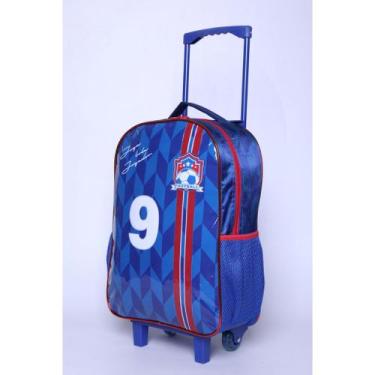 Imagem de Kit Mochila Escolar Infantil Football Mochila Estojo Lancheira Futebol