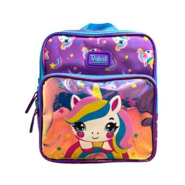 Imagem de Lancheira Escolar Térmica Unicórnio Arco Iris RKU5004L - Rabisk, Lilás