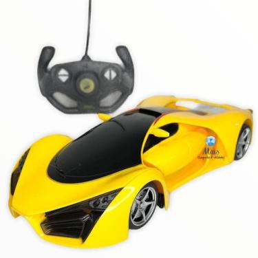 Carro controle remoto sem fio Racing 4 funções recarregável – DM Toys