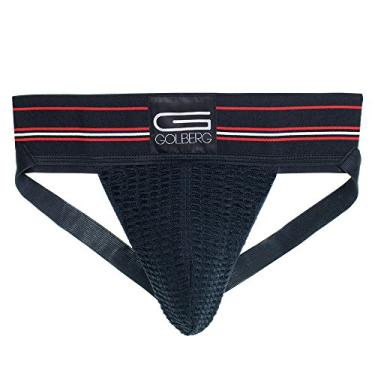 Imagem de GOLBERG G Calcinha Jockstrap masculina – Suporte atlético – Pulseira para adultos e jovens, Black (Single Pack), X-Large (42-50 Inch)