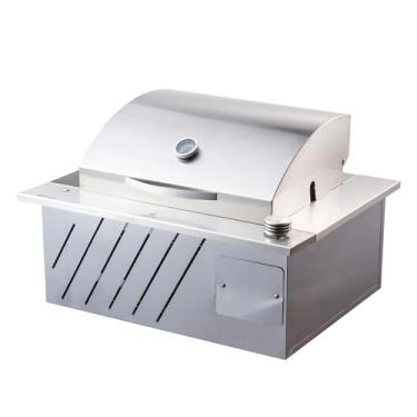 Imagem de Genérico Churrasqueira a Gás Duplo Infravermelho Inox 304 com Tampa Abafador Grande - GN