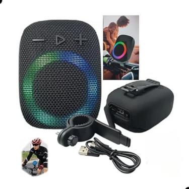Imagem de Mini Caixa de Som Para Bike Moto, Visor Led, Portatil, Guidao Bike/Moto, Bluetooth, Radio FM, Som Potente, 5w, 1200Amh, Bateria Duravel, Resistente a Agua, com Suporte, Original, Cores Sortidas