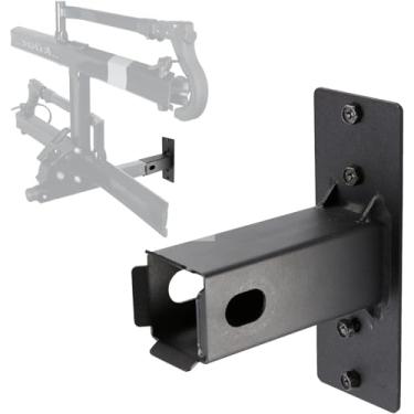 Imagem de Suporte de parede para bicicletário, suporte de engate, organizador de garagem, receptor de engate de reboque, fácil de carregar, receptor de engate seguro e resistente de 5 cm, máximo de 90,7 kg (2