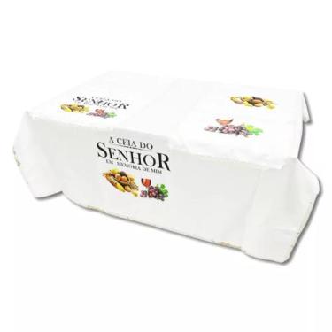 Imagem de Toalha para Mesa de Ceia / 1,5 Metro - Branca - O Cantinho da Fé
