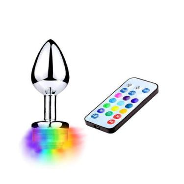 Imagem de Plug Anal com Led Tamanho Grande 13 Cores - SI