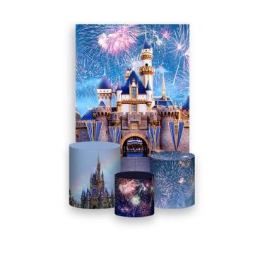 Imagem de Painel De Festa Vertical 1,50 x 2,20 + Trio De Capas Cilindro - Castel