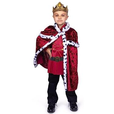 Imagem de Dress Up America Fantasia de rei para meninos - Conjunto de fantasia de príncipe real - Roupa infantil de rei real