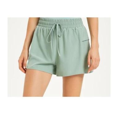 Imagem de Shorts feminino de treino Dry Fit Para Academia esportivo casual Tecid