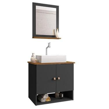 Imagem de Gabinete Banheiro Deli Cuba Torino Bco Torneira DL08 Val ABS - Loja Do