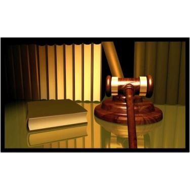 Imagem de Quadro Decorativo Direito Martelo Advogados Escritórios Quartos Salas 