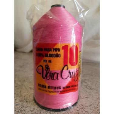 Imagem de Linha de Pipa Vera Cruz Colorida 12000 Jds - fio 10, Rosa