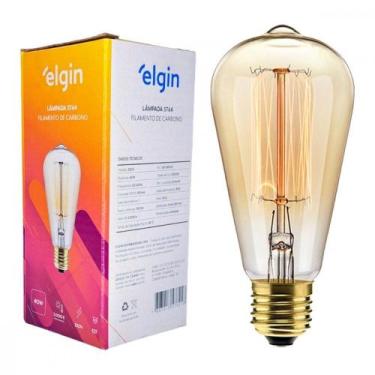 Imagem de Lampada Filamento De Carbono Elgin St-64 40Wx220V. 2000K, 220V