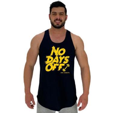 Imagem de Regata Longline Estampada Masculina MXD Conceito No Days Off, EG, Pret