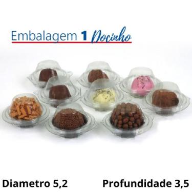 Imagem de Embalagem Individual Blister Brigadeiro Docinho 1000 Unidades - Lucky 