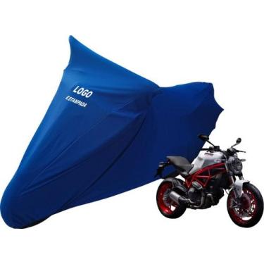 Imagem de Capa Moto Ducati Monster Tecido Helanca Com Elasticidade - Mz, Azul