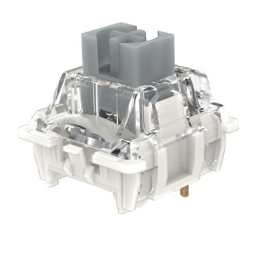 Imagem de Interruptor prateado Gateron G Pro 3.0, adequado para teclados mecânicos, interruptor linear/pré-lubrificado/aprimorado de pino de 5 pinos compatível com PCB hot swapping (110)