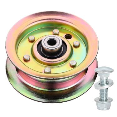 Imagem de Polia intermediária adequada para cortador Husq Craftsman - rolamentos de polia intermediária planos compatíveis com tratores de grama Husq Sears Poulan 196106/197379 e 177968/193197 com deck de 116,8 cm de 122 cm, substitui 532177968