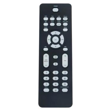 Imagem de Controle remoto de substituição RC2023639/01 Commander compatível com Philips DCM109 DCM109/37 DCM109/37B DCM109/79 DCM109/93 DCM109/37X Cube Micro Sound System
