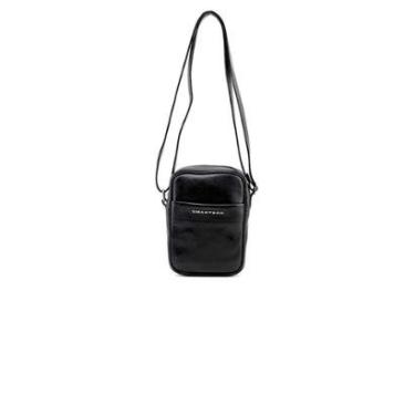 Imagem de Bolsa Mini Bag Smart Bag Transversal 77036 Couro Preto-Feminino