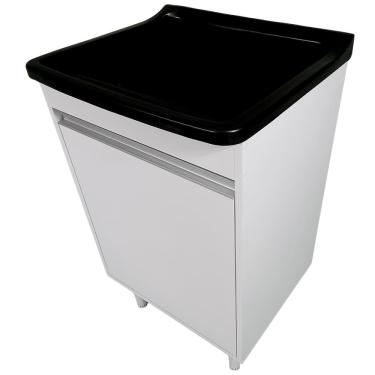 Imagem de Gabinete Para Lavanderia 53cm Com Tanque 34 Litros + Sifão