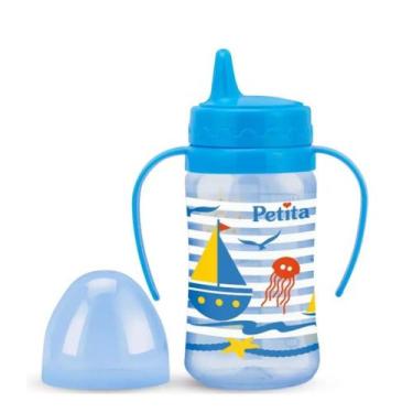 Imagem de Copo Treinamento Com Alça Azul 6104 270Ml - Petita