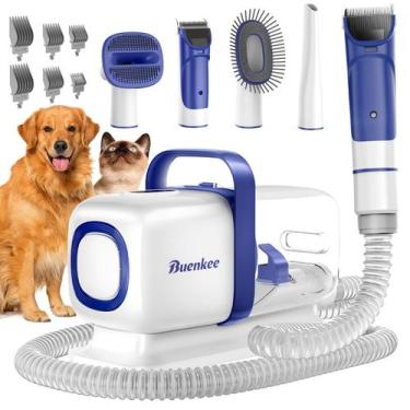 Imagem de Kit de Higiene Buenkee para Cães - Aspirador e Tesoura para Pets