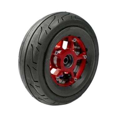 Imagem de rockible Cubo de Roda para Scooter, Componentes de Substituição, Amortecimento para Adultos, Montagem Direta, Roda dianteira vermelha