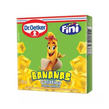 Imagem de Kit c/ 4 Fini Gelatina Em Po Bananas 20g Dr. Oekter